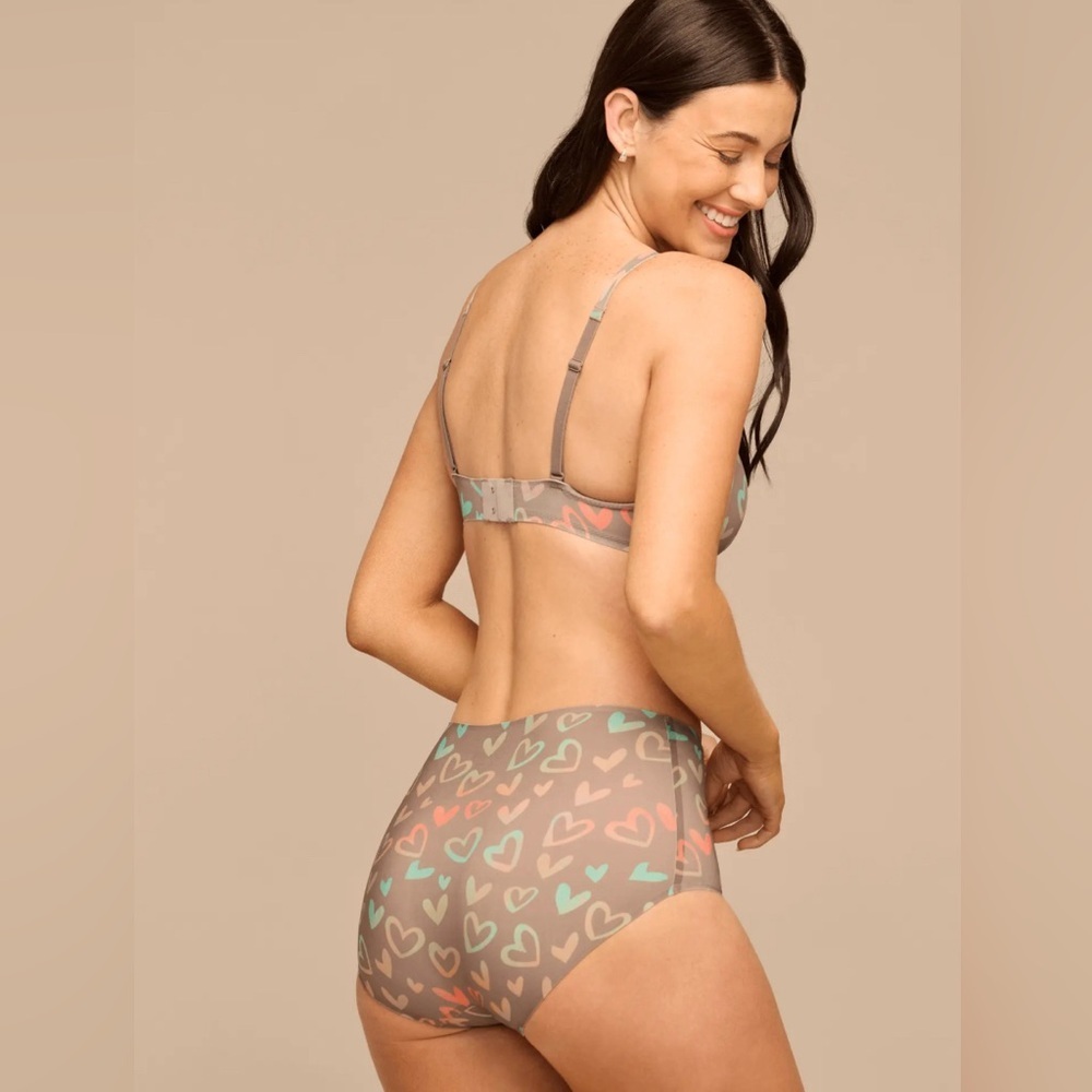 NWT, MeUndies DreamSeam High-Waisted Shortie, Love Struck, XL B28 - Picture 2 of 5